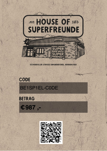 Restaurant-Gutschein für HOUSE OF SUPERFREUNDE