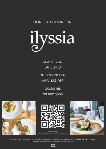 Restaurant-Gutschein für Ilyssia