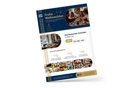 Restaurant-Gutschein für Universal-Gutschein Weihnachten