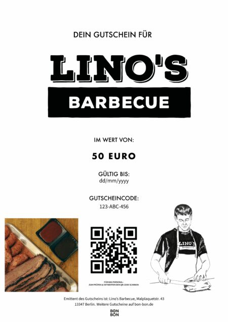 Restaurant-Gutschein für LINO’S BARBECUE