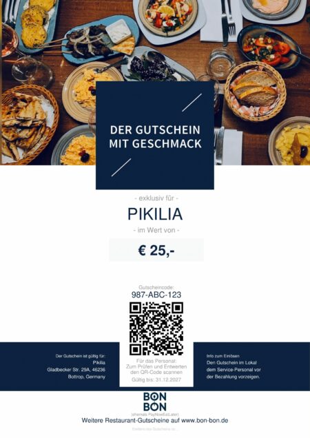 Restaurant-Gutschein für Pikilia