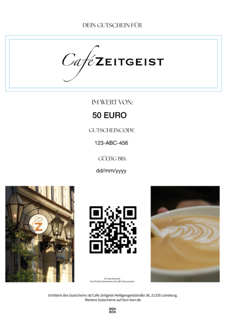 Restaurant-Gutschein für Café Zeitgeist