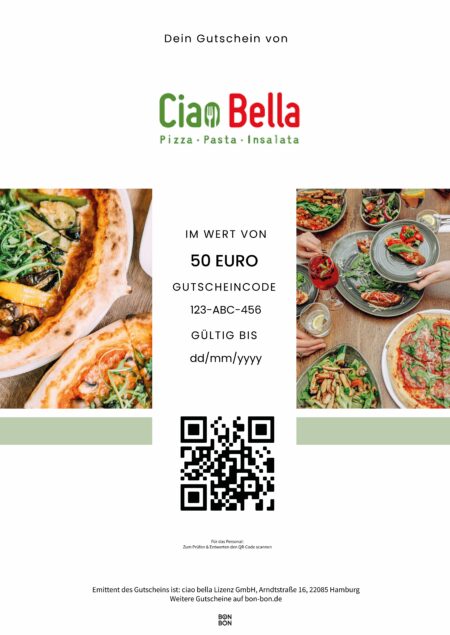 Restaurant-Gutschein für Ciao Bella