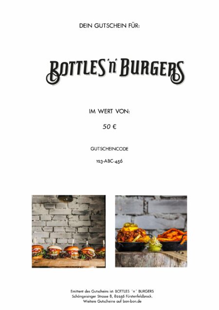 Restaurant-Gutschein für Bottles n Burgers