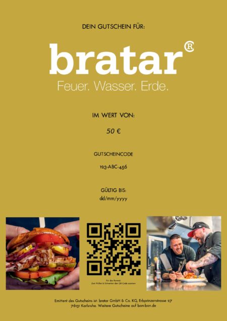 Restaurant-Gutschein für Bratar