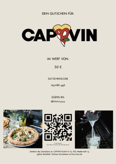 Restaurant-Gutschein für Capvin