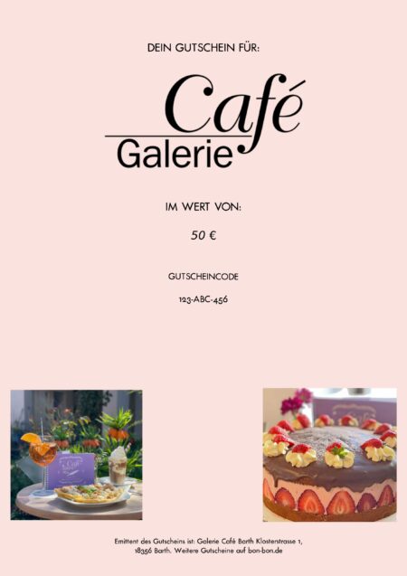 Restaurant-Gutschein für Galerie Cafe Barth