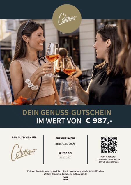 Restaurant-Gutschein für Cotidiano Black Week Extra