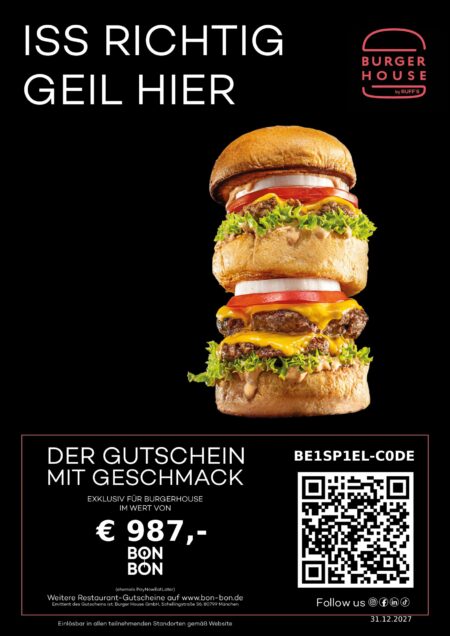 Restaurant-Gutschein für Ruff’s Burger Top Up