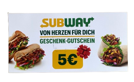 Restaurant-Gutschein für SUBWAY