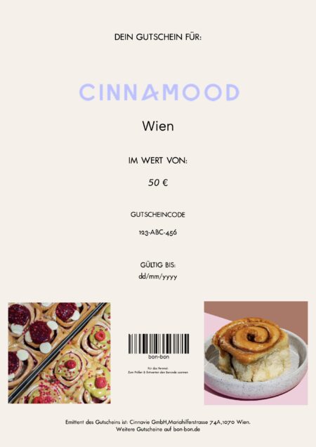 Restaurant-Gutschein für Cinnamood Wien